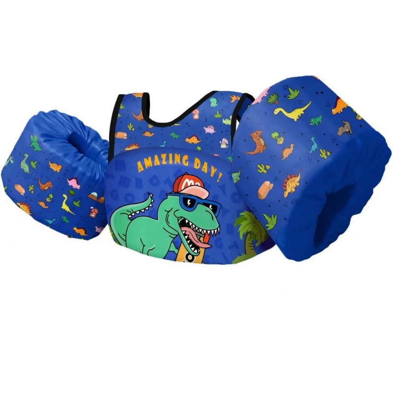 儿童游泳装备用品手臂圈男女3-6岁初学者全套浮圈宝宝水袖救生衣