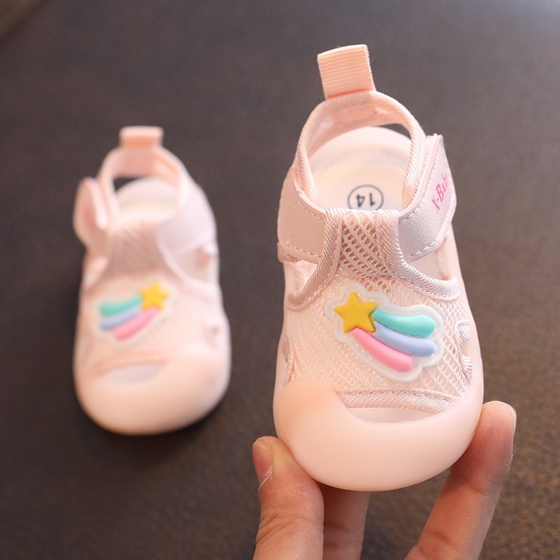 基诺浦女宝宝凉鞋夏季婴儿鞋学步软底防滑婴幼儿0-1一2-3岁鞋小童