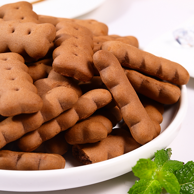 俄罗斯进口苏打老式全麦饼干巧克力原味代餐少糖宝宝营养零食品