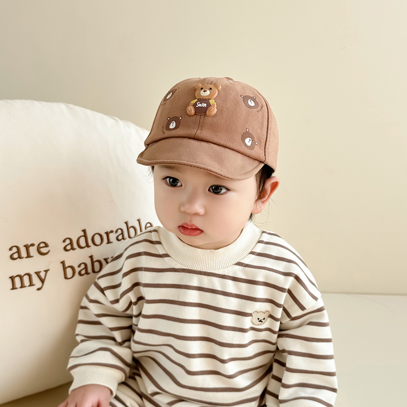婴儿帽子春秋款宝宝棒球帽小月龄婴幼儿鸭舌帽夏季男孩遮阳帽儿童