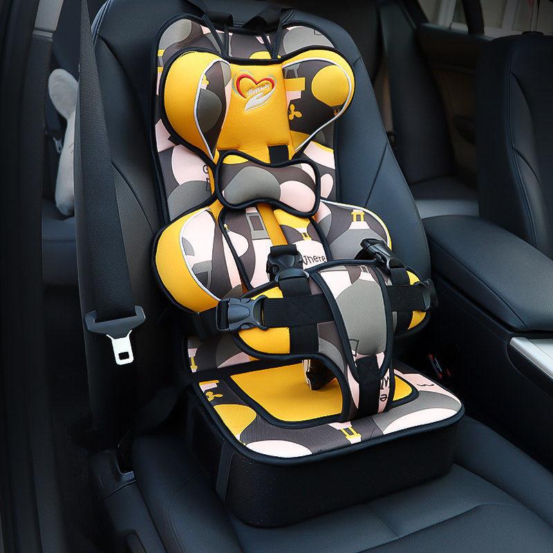 宝宝椅车载汽车儿童座椅便携式简易婴儿用坐垫绑带安全车座椅