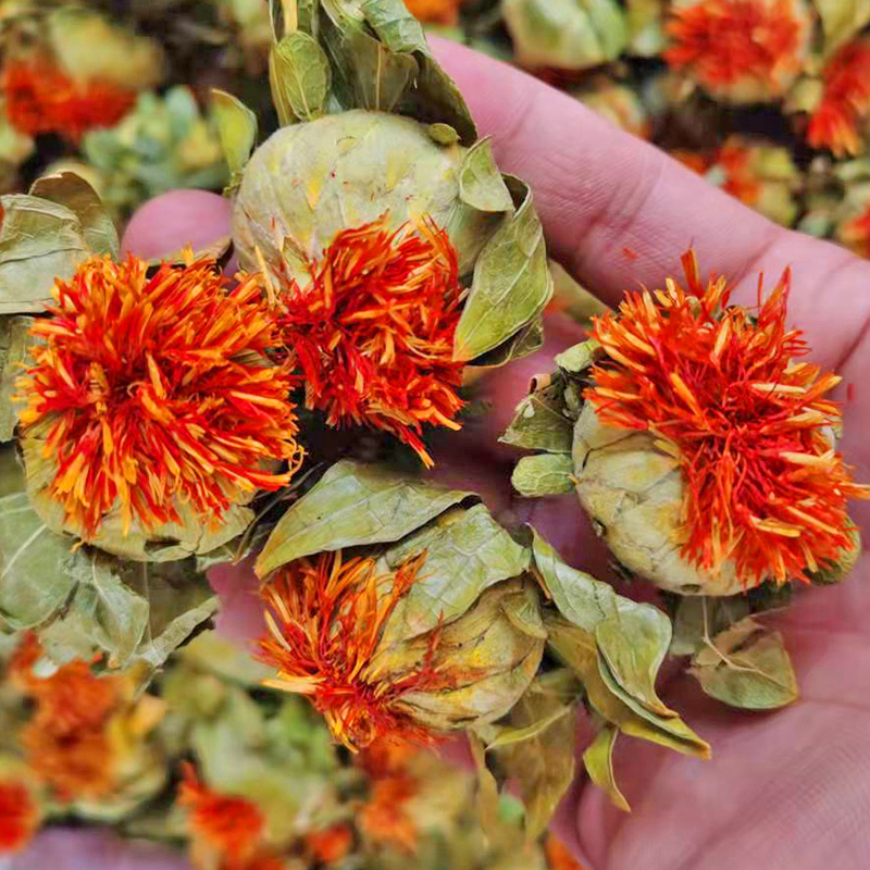 西藏野生藏红花正品红花果泡水特级网红花茶红花头茶整朵500克