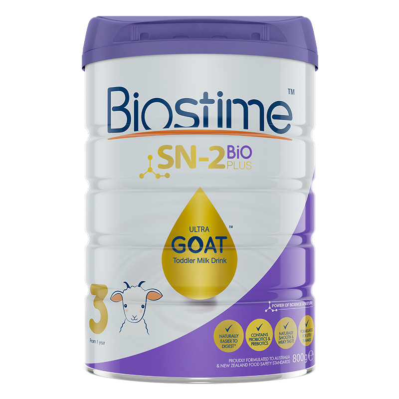 澳洲Biostime婴幼儿合生元羊奶粉12段一二段OPO脂肪800g金水滴