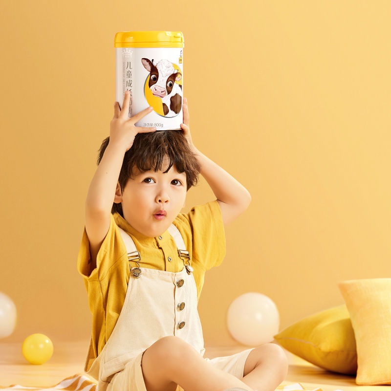 认养一头牛棒棒哒儿童成长奶粉800g*1罐儿童营养成长送奶粉杯