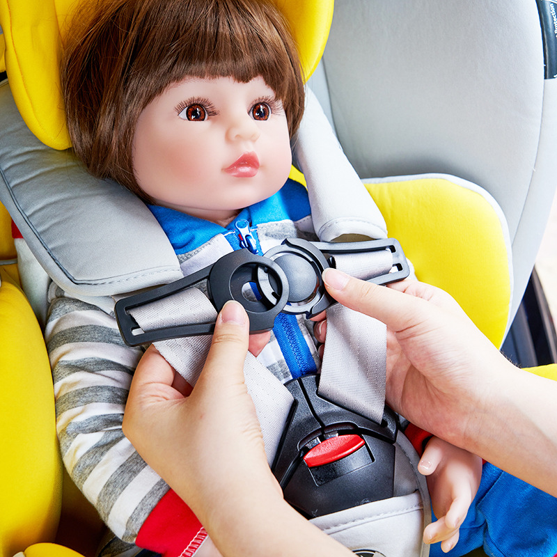 汽车儿童安全座椅安全带配件调节固定器锁扣夹子卡住防脱宝宝胸扣