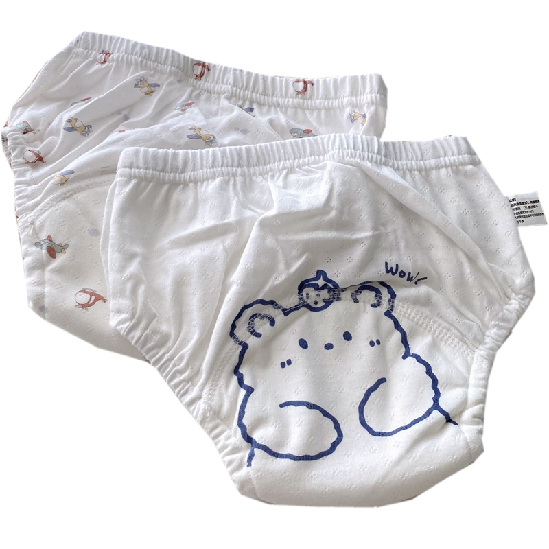 宝宝训练裤如厕隔尿纯棉防水婴儿布尿裤戒纸尿裤神器可水洗