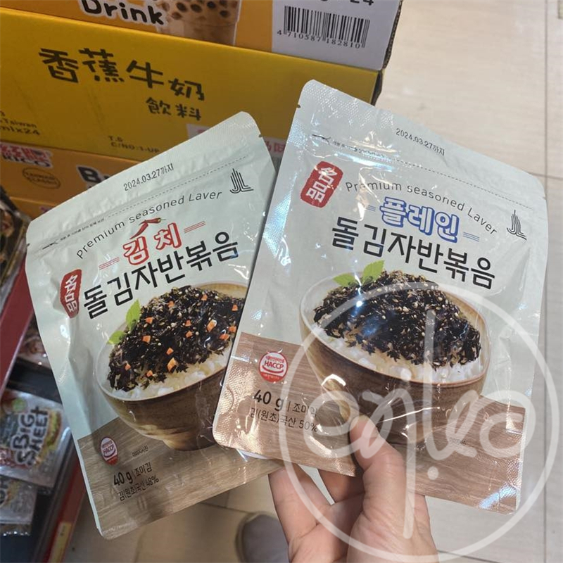 香港代购 韩国进口韩国制造 名品 泡菜虾米海苔碎 儿童拌饭料 40g