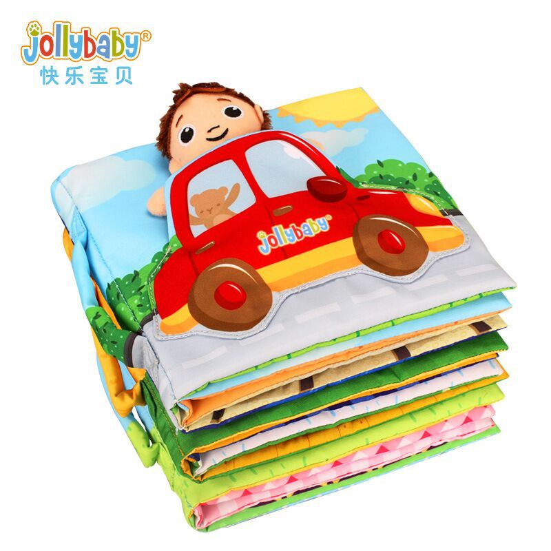 Jollybaby布书婴儿启蒙早教布书0-1岁婴幼儿玩具宝宝过家家布书