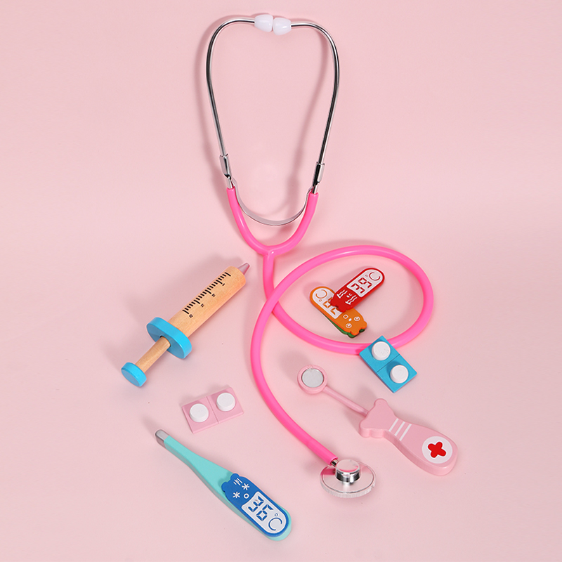 仿真过家家体验医生玩具儿童听诊器听筒套装体验护士打针工具部件