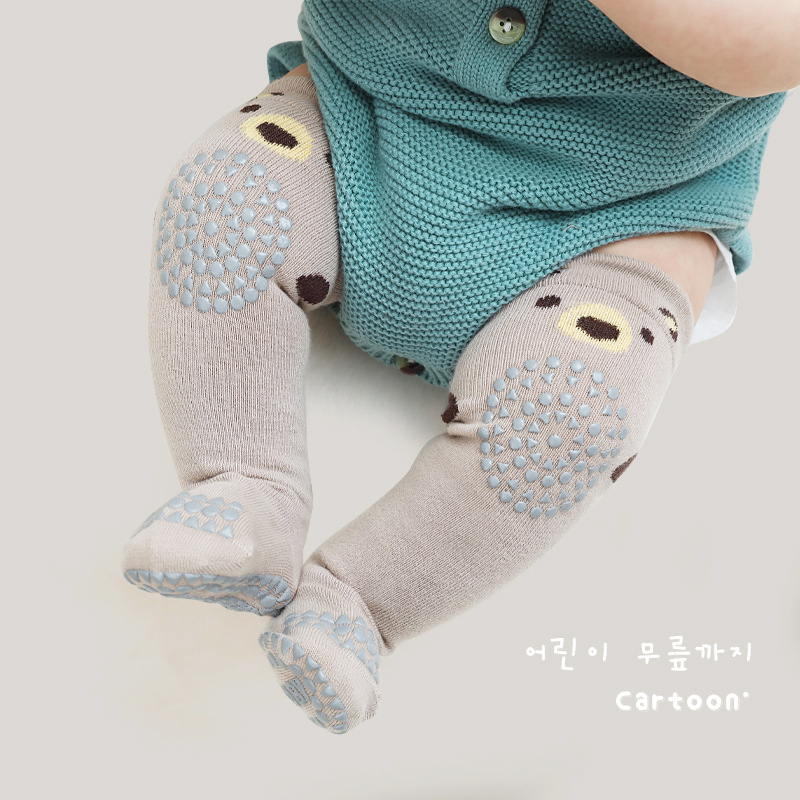 婴儿袜子春夏季男女宝宝过膝防滑点胶袜新生儿童护膝长筒地板袜潮