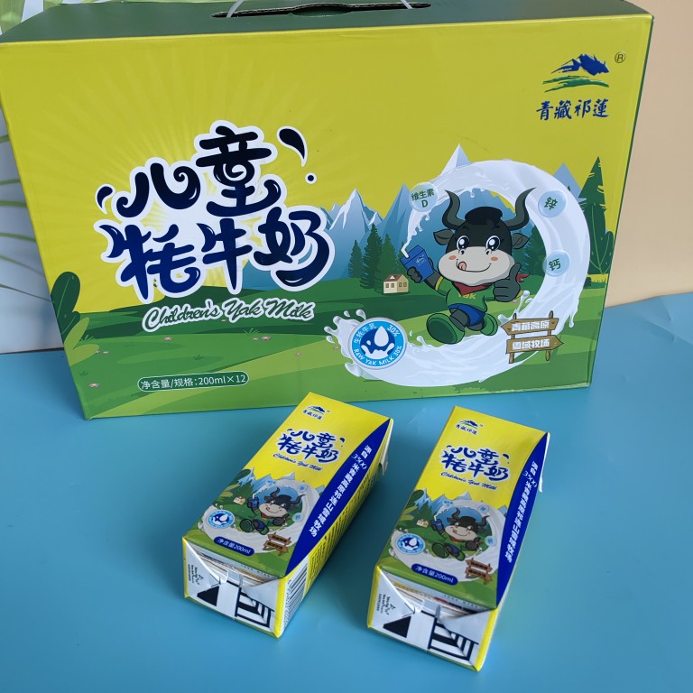青藏祁莲儿童牦牛奶200ml*12瓶