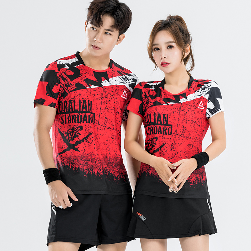 佩琪酷羽毛球服套装男女速干短袖上衣新款T恤网球比赛服团购定制