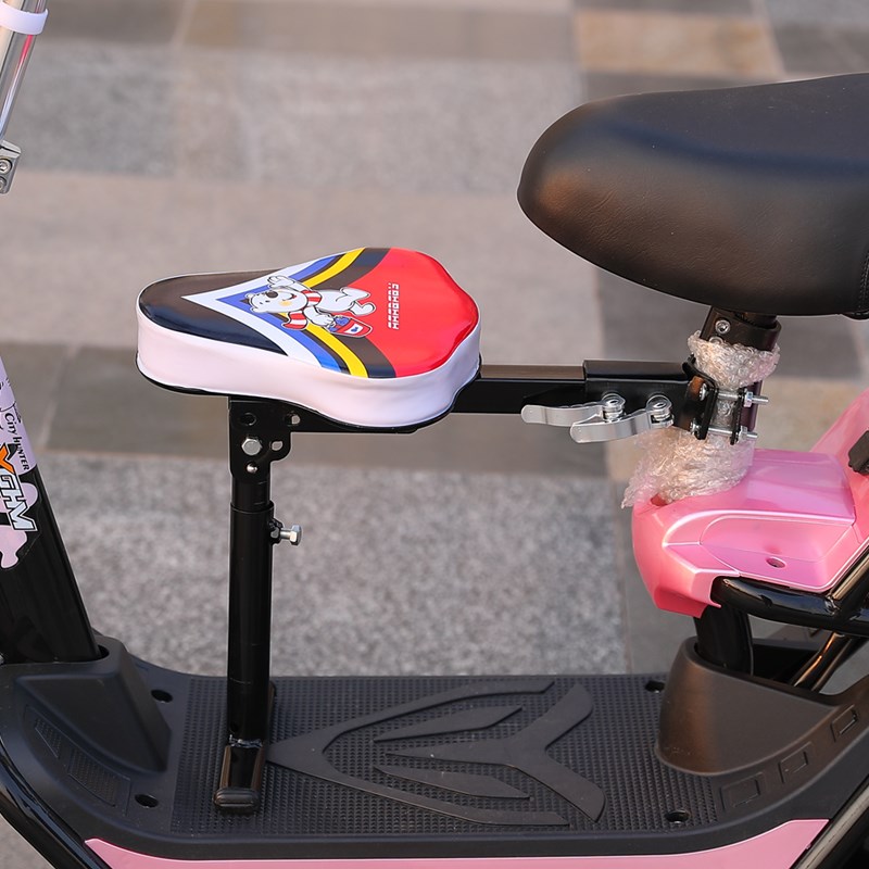 自行车电动车前置儿童座椅日加高加大折叠车日新