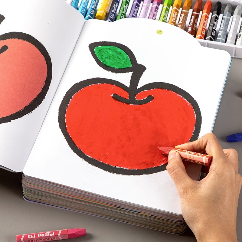 涂色 0-2-3岁宝宝涂色绘w本幼儿童入门学画画本填色涂鸦画册玩具