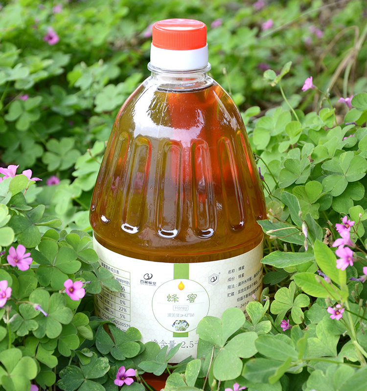 正宗农家野生蜂蜜土蜂蜜天然0添加百花蜜食品专用蜂蜜5斤大桶包邮