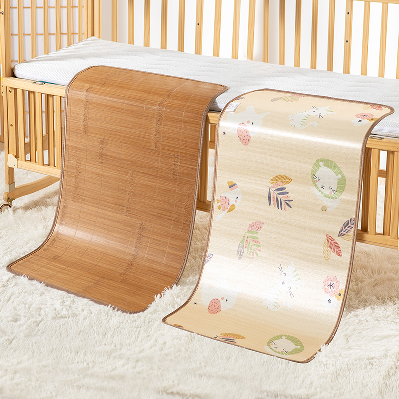 婴儿凉席夏季幼儿园儿童冰丝双面草席学生午睡专用宝宝竹凉席床