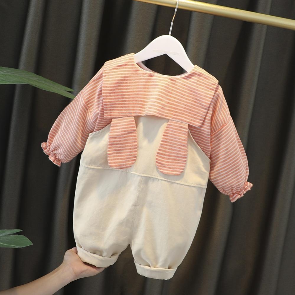 九个月女宝宝春装网红婴儿一周岁10百天春季2022新款套装女孩分体