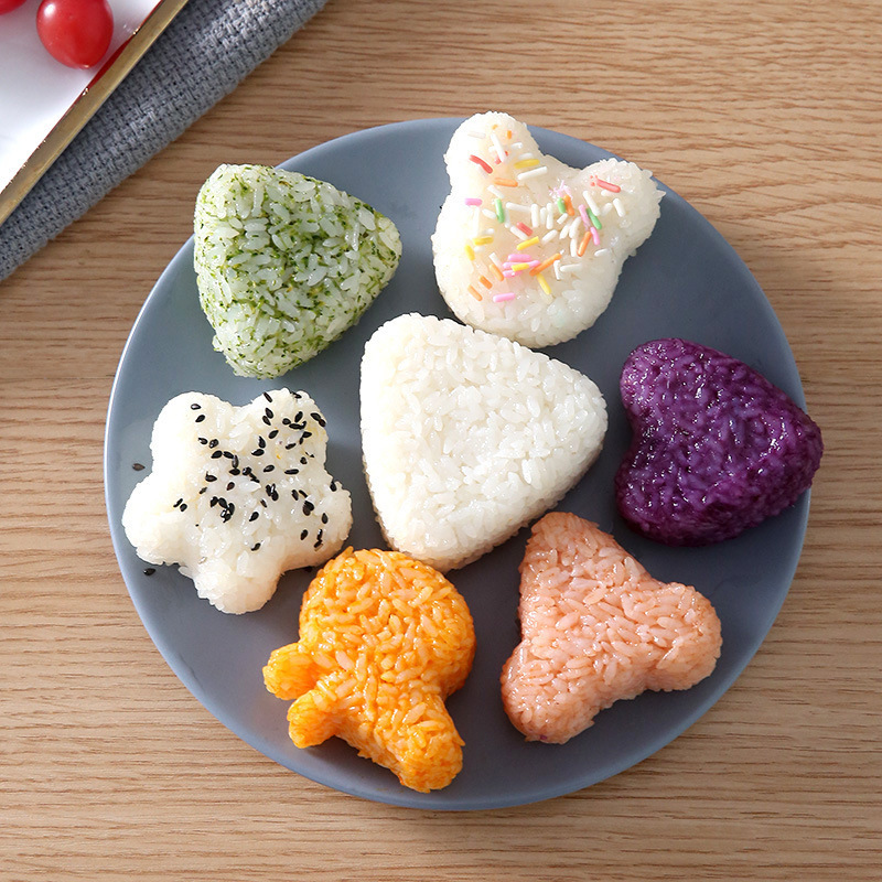 日式饭团寿司模具8件套 带饭铲紫菜包饭自制特色吃食儿童海苔便当