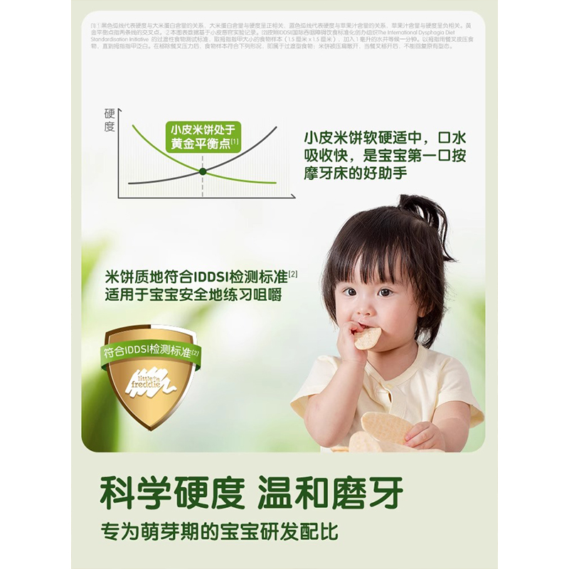 小皮米饼婴儿磨牙棒6个月+宝宝零食独立包装原装进口官方旗舰店