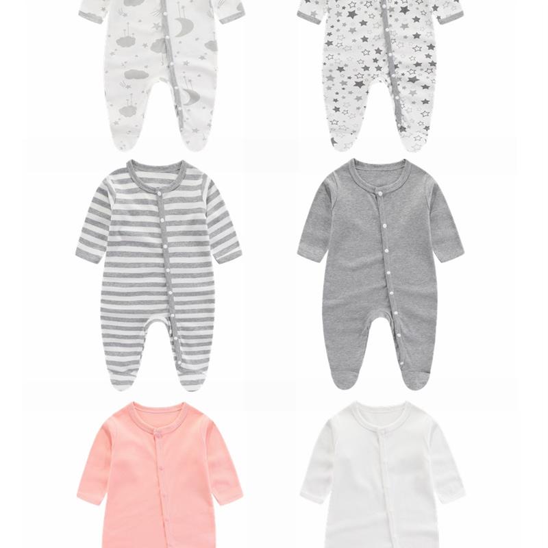新生婴儿衣服初生纯棉睡衣哈衣爬服春秋宝宝和尚服婴儿连体衣