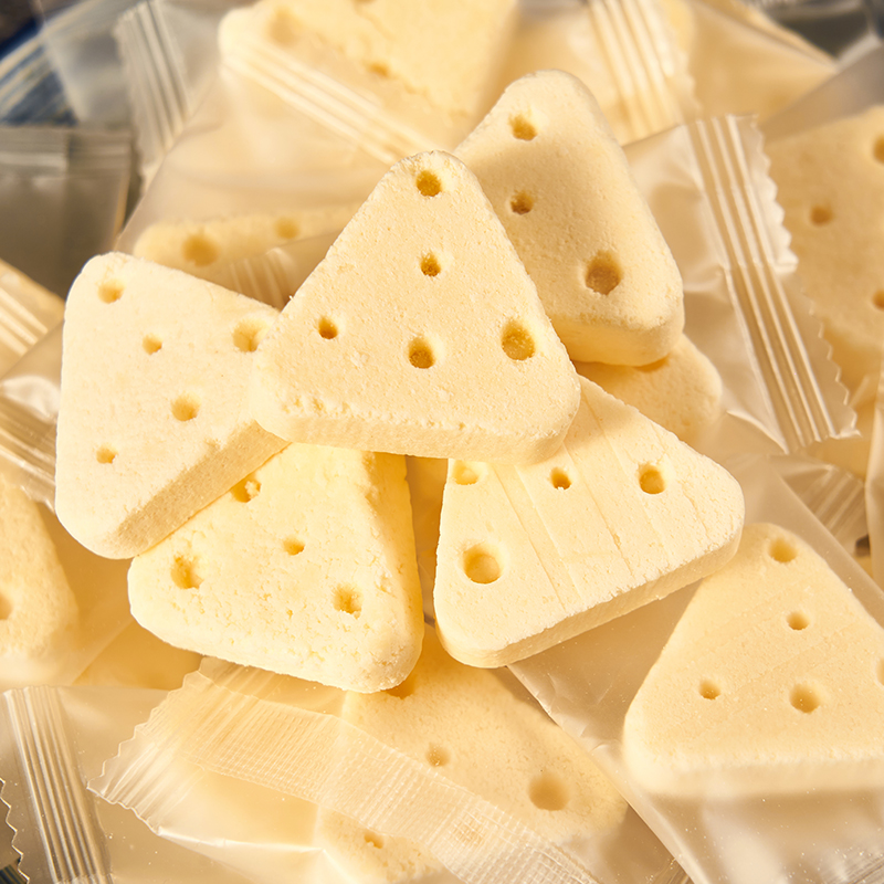 内蒙古奶酪特产比然250g牛奶芝士果粒原味黄桃蔓越莓三角酪传统