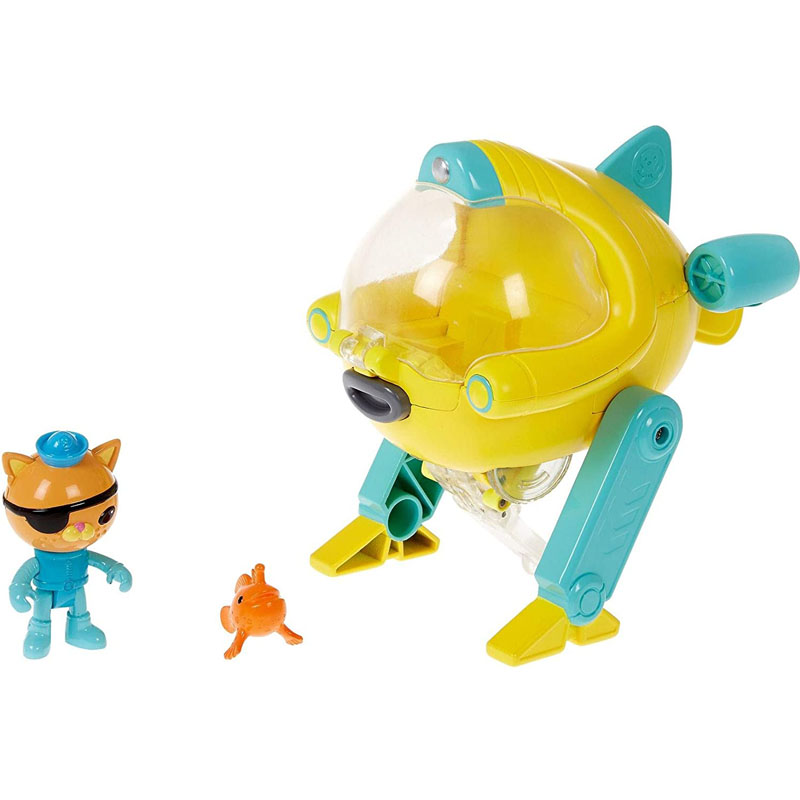 【现货】海底小纵队琵琶鱼艇玩具救援巡逻舰艇套装宝宝过家家玩具