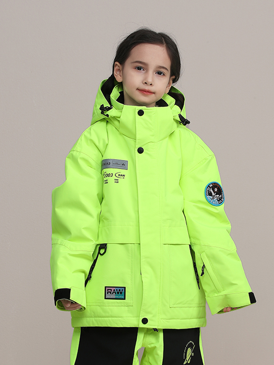 新款儿童滑雪服外套粉色女童单板加厚保暖防水防风透气滑雪服上衣