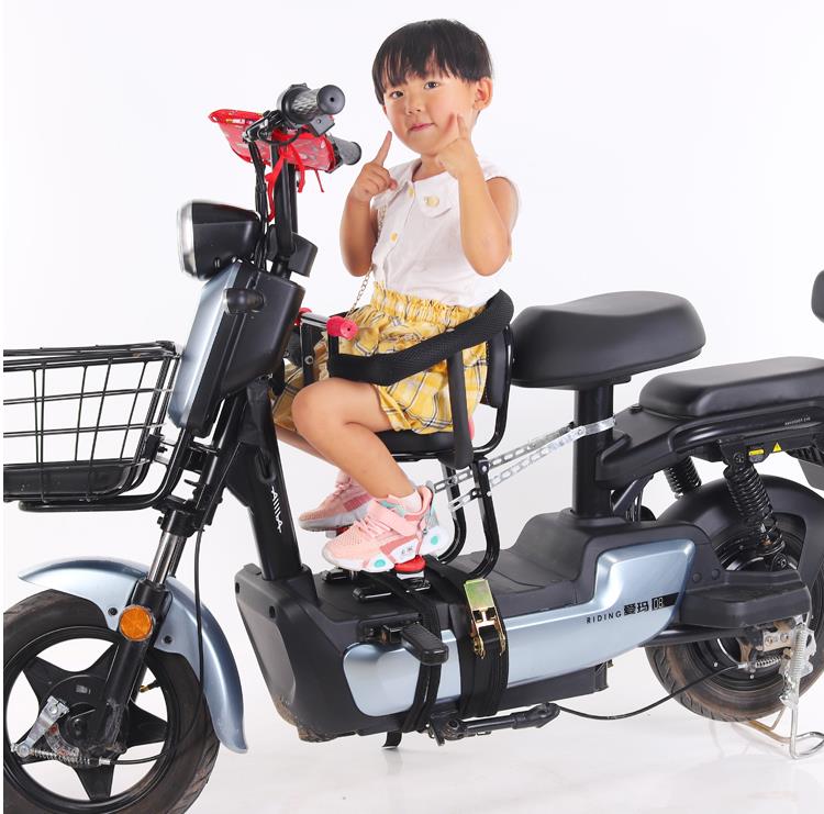 小天航电动摩托车儿童座椅前置婴儿宝宝小孩电瓶车踏板车安全座椅