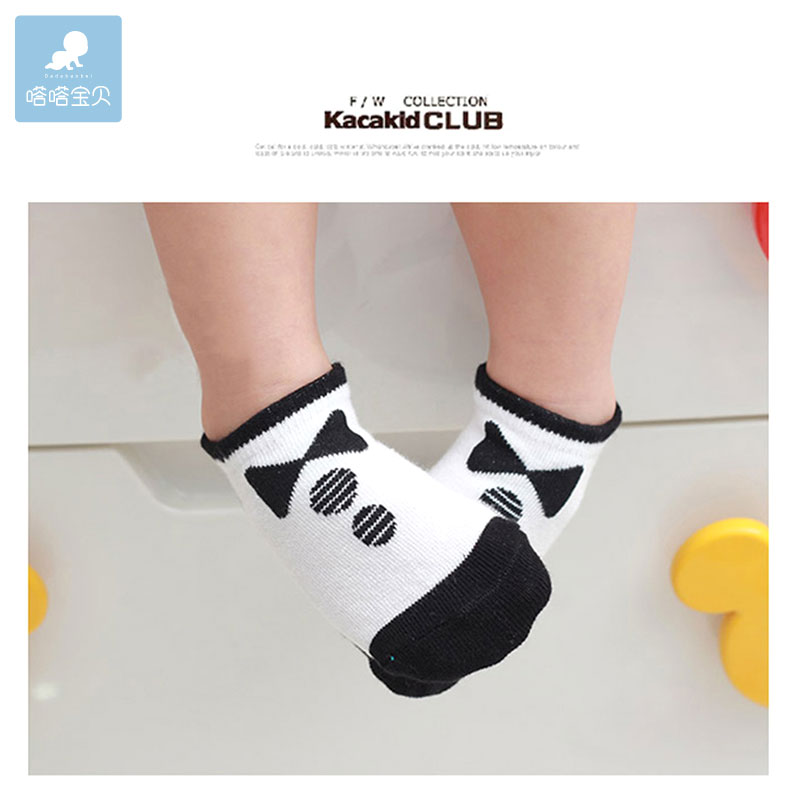 宝宝袜子纯棉春秋0-1-2岁婴儿男女夏季薄款地板船袜新生儿袜子
