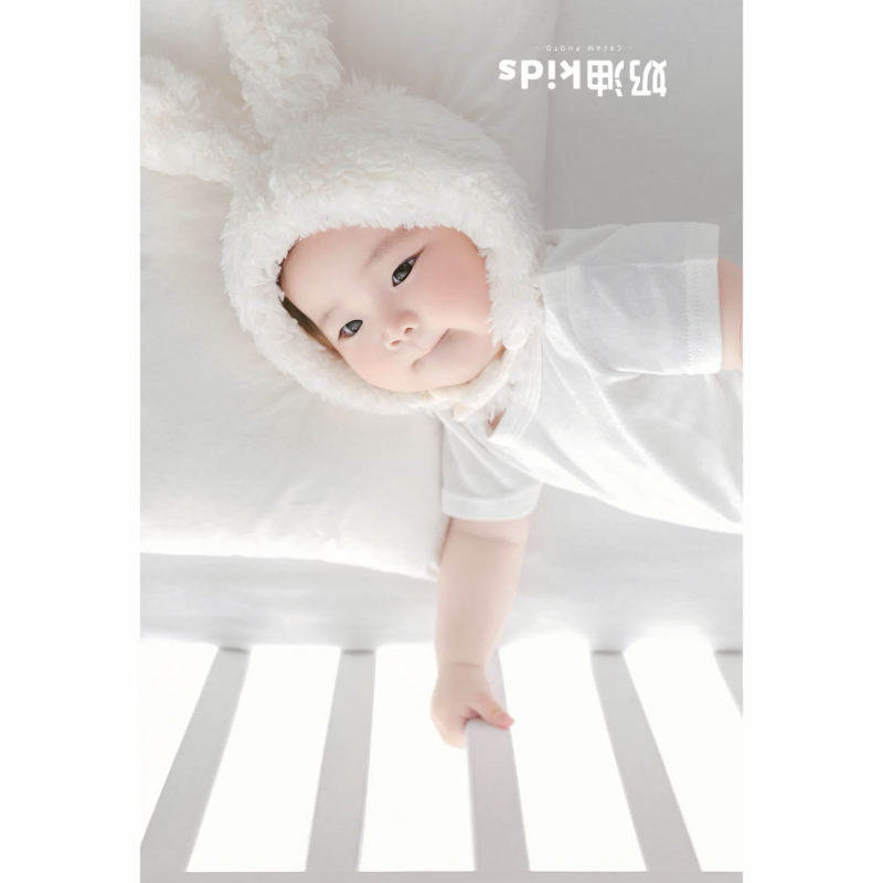 宝宝百日拍照道具衣服宝宝艺术满月照婴儿装百天主题摄影服装帽子