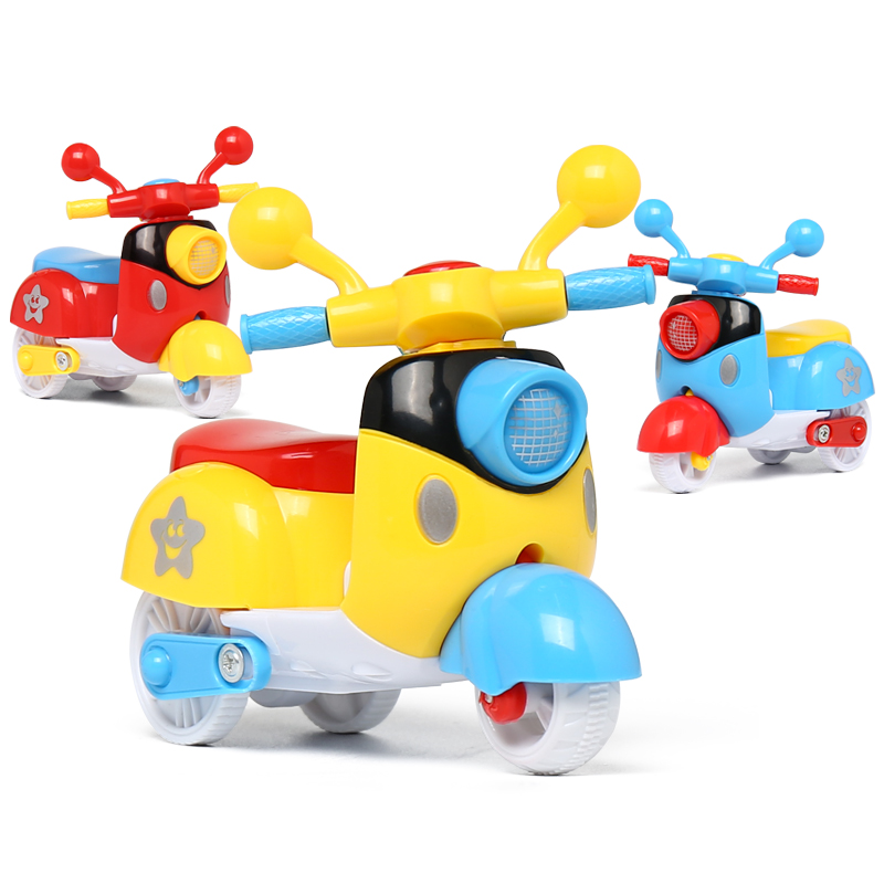 迷你摩托车儿童玩具回力惯性车婴幼儿1-3岁女宝宝男孩小汽车模型
