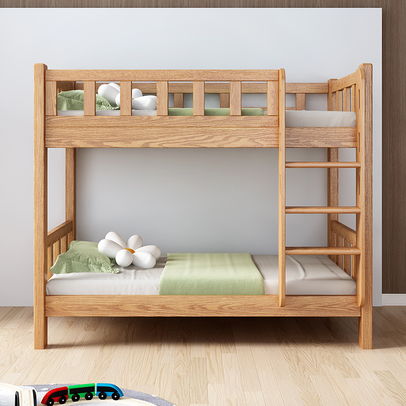 全实木上下床双层床红橡木两层高低床G同宽小户型儿童床上下铺木