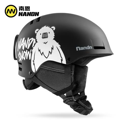 南恩NANDN滑雪头盔单装备雪盔双板护具男女保暖防撞滑雪雪帽NT30