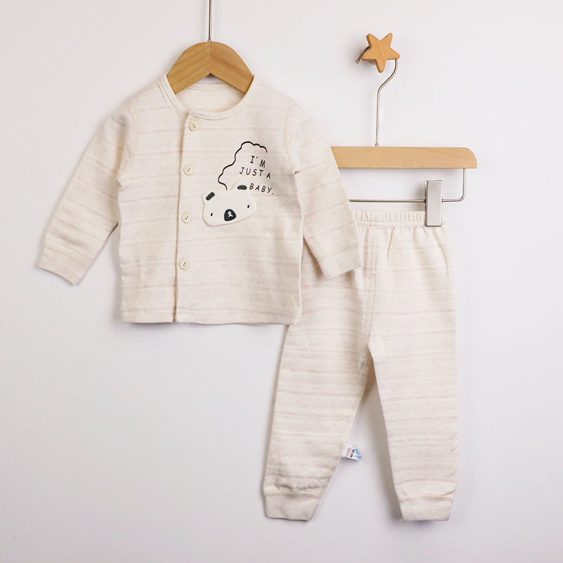 婴儿连体衣夹棉春装宝宝春秋款新生儿女宝宝小孩睡衣幼儿0-12个月