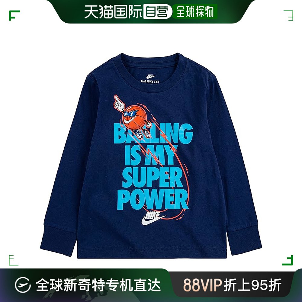 香港直邮潮奢 Nike 耐克 男童 Balling 长袖T恤(儿童)童装
