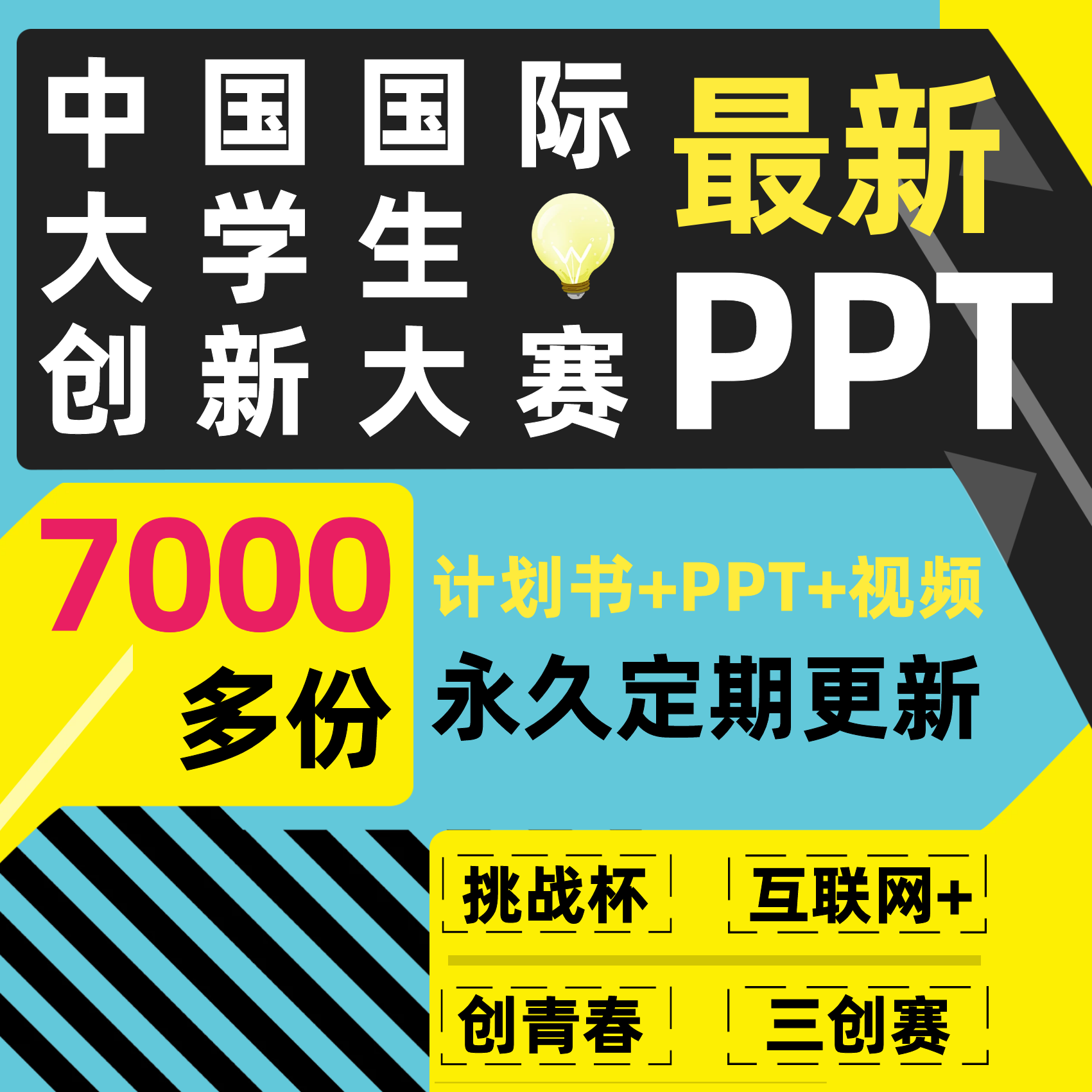 2024中国国际大学生创新大赛ppt互联网加计划书商业报告大学生