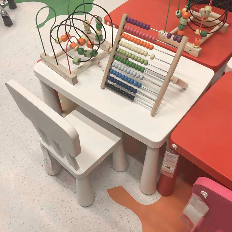 幼儿园儿童桌椅套装宝宝学习书桌加厚简约可升降多功能塑料方桌椅