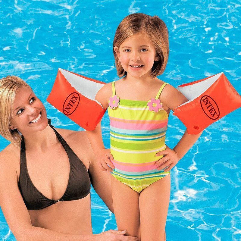 INTEX充气手臂泳圈儿童家用水池游泳装备浮圈幼儿宝宝泳池臂圈