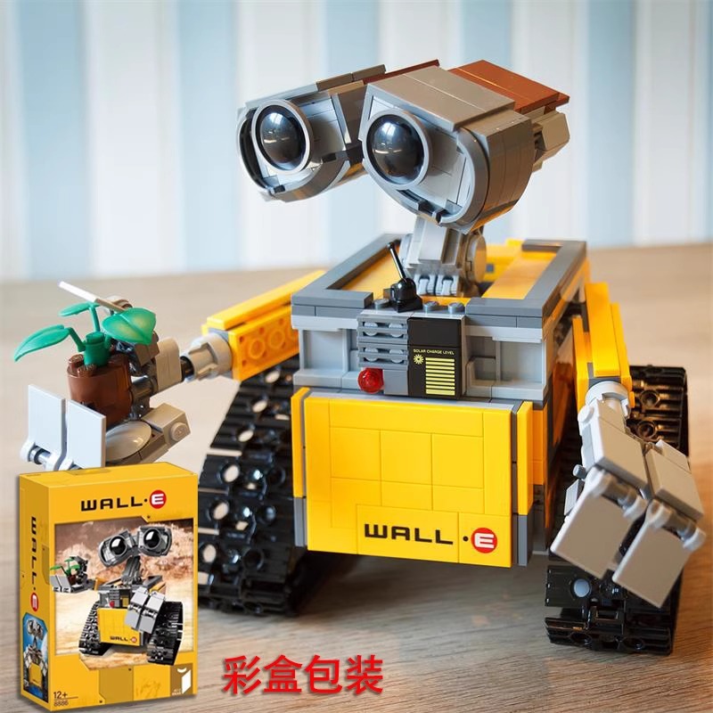 新款中国积木瓦力机器人21303遥控编程儿童益智拼装玩具总动员礼