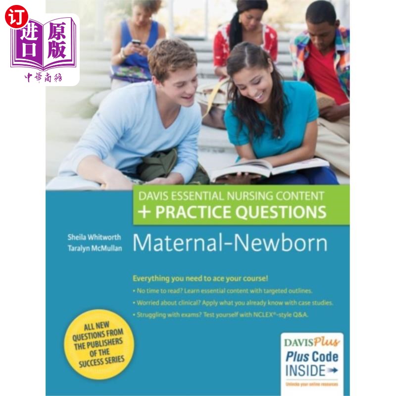 海外直订医药图书Maternal-Newborn: Davis Essential Nursing Content + Practice Questions 母婴：戴维斯基本护理内容+实