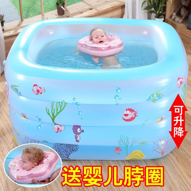 网红新生婴儿游泳池家用充气幼儿童超大号保温游泳桶宝宝洗澡桶洗