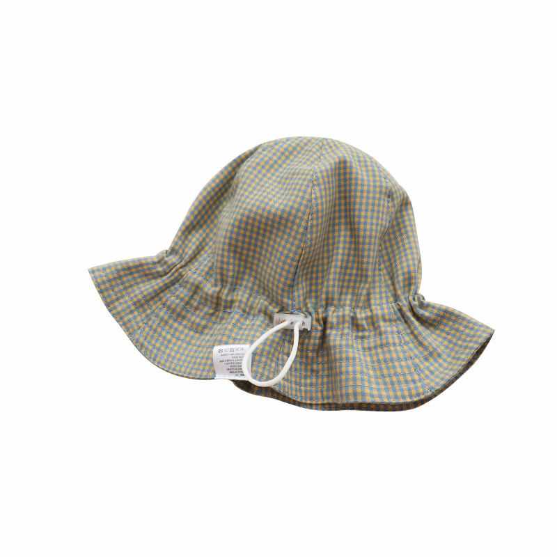 夏季薄款婴儿帽子外出p遮阳帽防晒男女宝宝渔夫帽可调节盆帽太阳