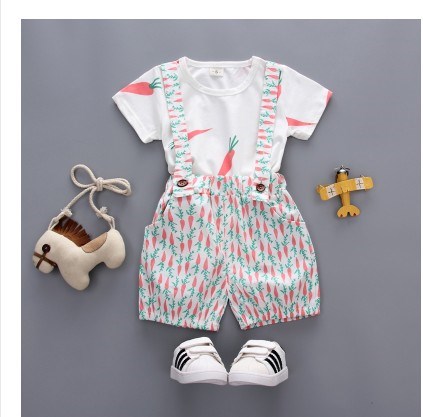 短个半女夏季岁衣服短袖套装0-1袖套78996月宝宝2婴儿潮周岁女孩
