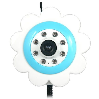 推荐经典老款 1.5寸蓝色向日葵婴儿监护器 2.4G无线监视器  带夜