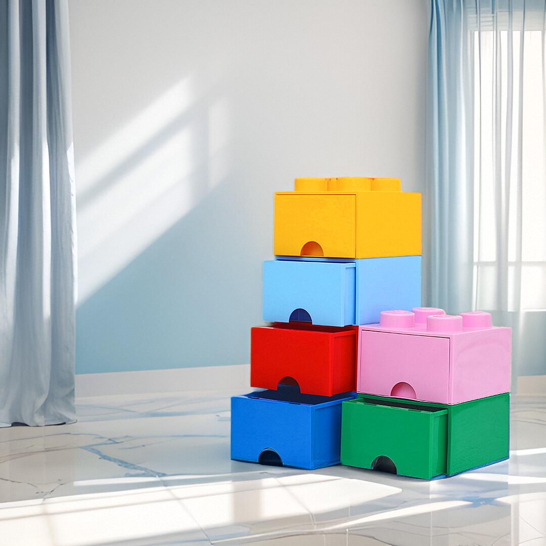 积木收纳盒legoroom抽屉式收纳箱可叠高儿童房玩具整理箱塑料玩具