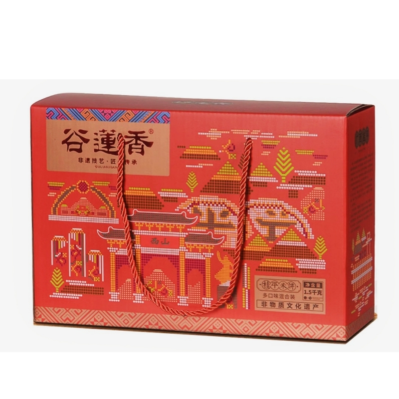 广西桂平特产谷莲香3种混合口味饼干老式糕点夹心饼干米饼1.5kg