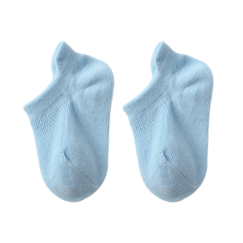 婴儿袜子夏季纯棉网眼薄款宝宝透气短袜男女儿童船袜0-1-3-5岁潮