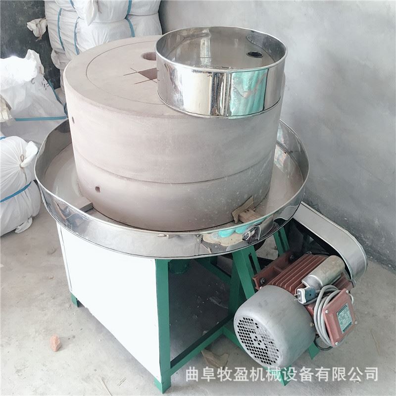 定制60型玉米饼子磨浆机 磨粉磨酱电动石磨机 大米超细研磨米浆机