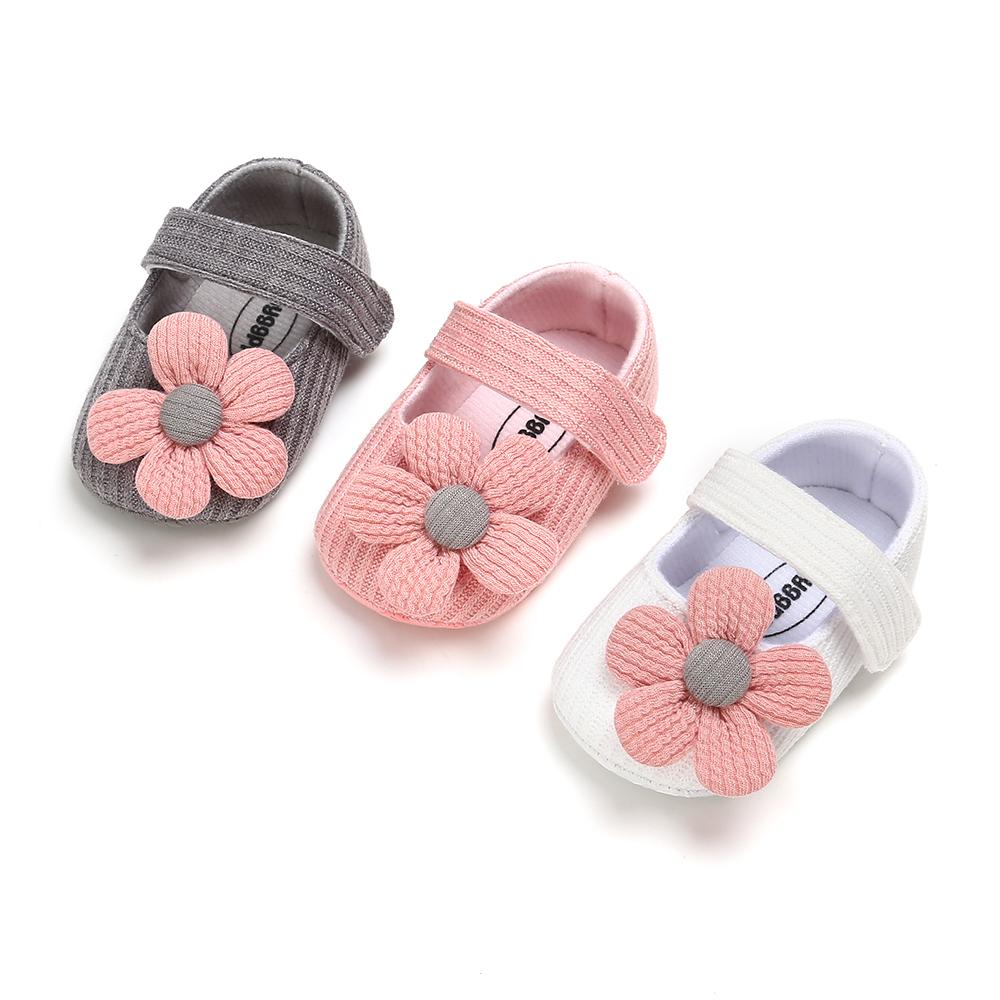 春秋季0-1岁新生婴儿公主鞋3-6-12个月女宝宝软底透气学步鞋单鞋