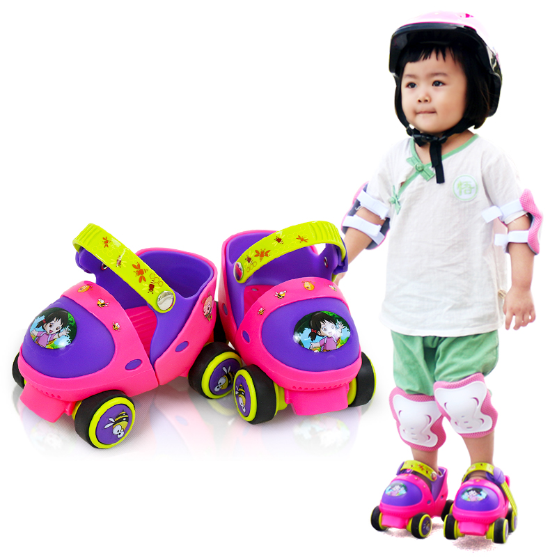 现货速发3岁儿童轮滑鞋套装初学者男童冰鞋男滑冰女宝宝玩具2旱冰